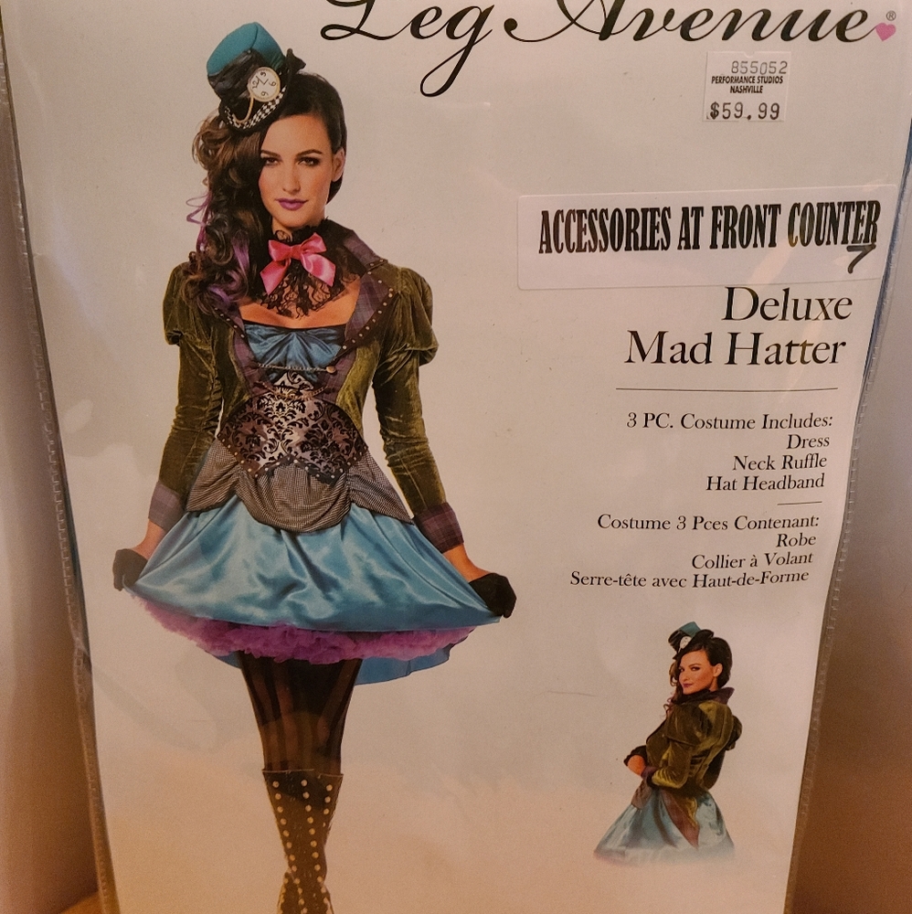 Leg Avenue Mad Hatter Costume Dress